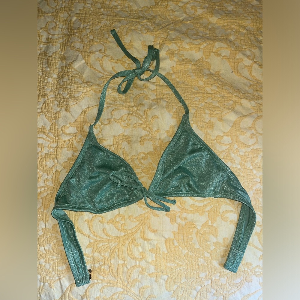 Green bikini top